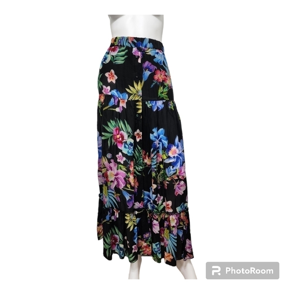 Johnny Was Aruba Ophelia Floral Skirt Size S